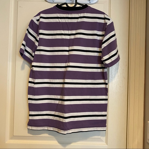Purple white stripe tee - Picture 3 of 3